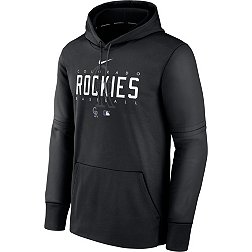 Nike Men's Colorado Rockies Black Authentic Collection Therma-FIT Hoodie