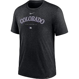 Nike Men's Colorado Rockies Black Authentic Collection Early Work Performance T-Shirt
