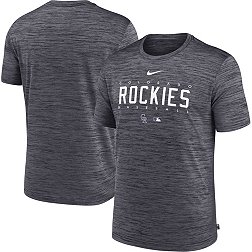 Nike Men's Colorado Rockies Black Authentic Collection Velocity T-Shirt