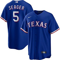 Nike Men's Texas Rangers Corey Seager #5 Royal Alternate Cool Base Jersey