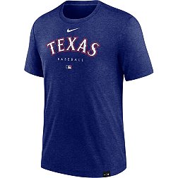 Nike Men's Texas Rangers Royal Authentic Collection Early Work Performance T-Shirt