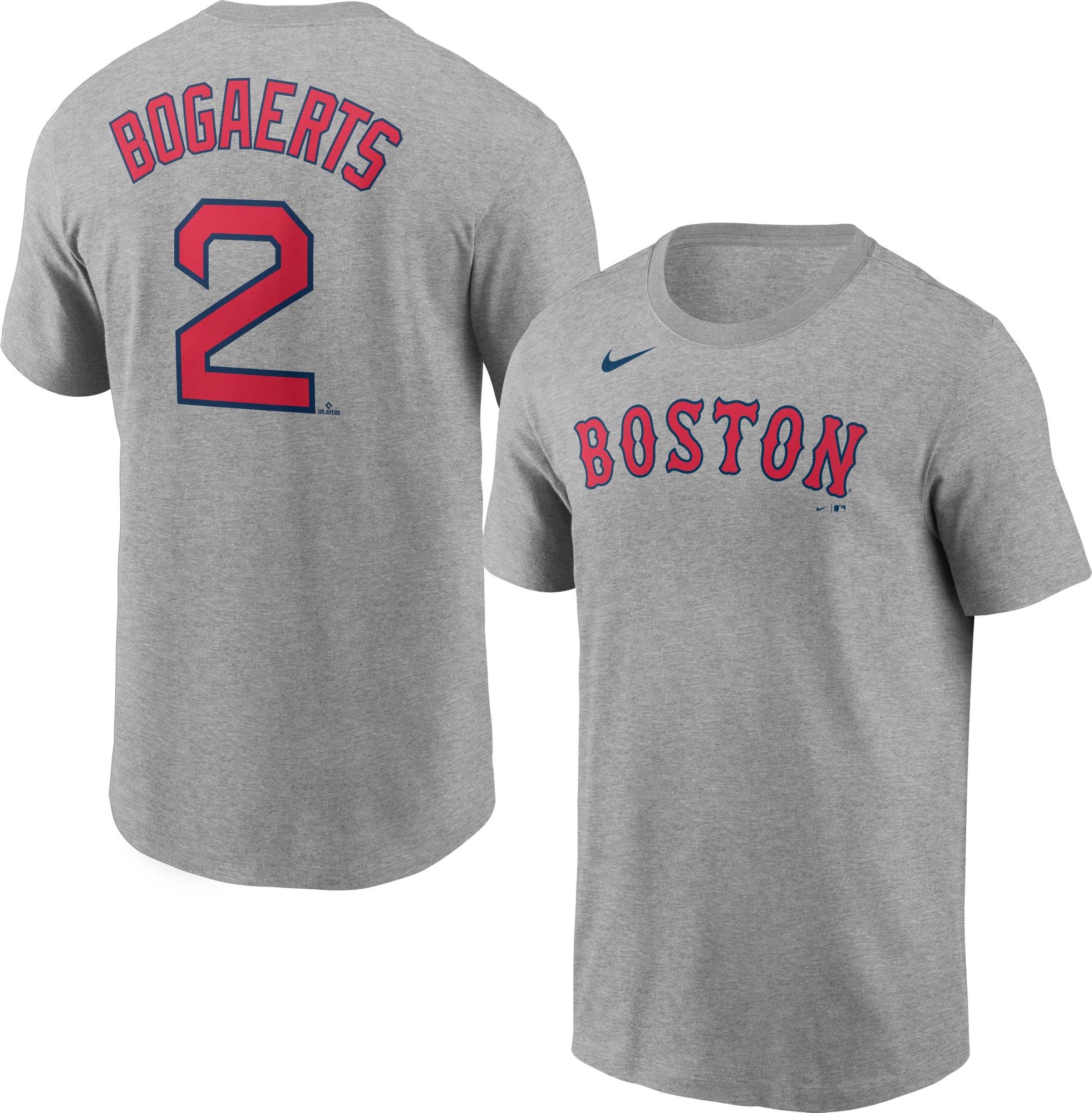 Men's Boston Red Sox Xander Bogaerts #2 Gray T-Shirt