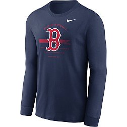 Nike Men's Boston Red Sox Navy Arch Over Logo Long Sleeve T-Shirt