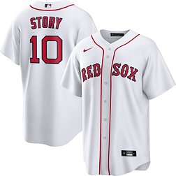 Trevor Story Team Issued & Autographed Patriots' Day Jersey
