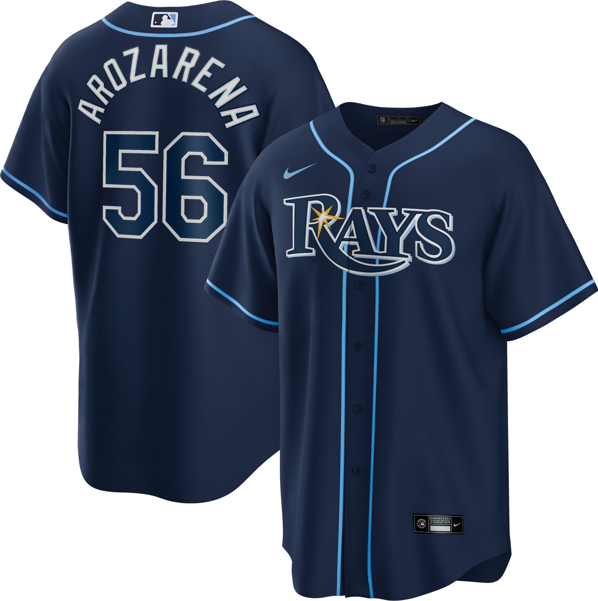 Men's Tampa Bay Rays Majestic Light Blue Alternate Cool Base