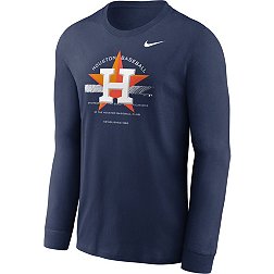 Nike Men's Houston Astros Navy Arch Over Logo Long Sleeve T-Shirt