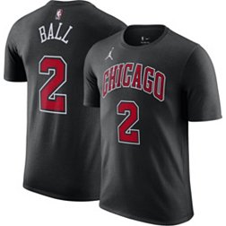 Nike Men's Chicago Bulls Lonzo Ball #2 Black T-Shirt