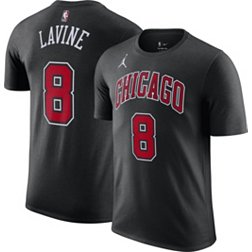 Nike Men's Chicago Bulls Zach LaVine #8 Black T-Shirt