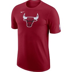 Nike Men's 2022-23 City Edition Chicago Bulls Red Warm-Up T-Shirt
