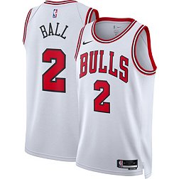Nike Men's Chicago Bulls Lonzo Ball #2 White Dri-FIT Swingman Jersey