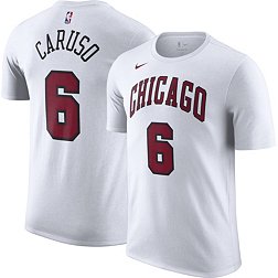 Nike Men's 2022-23 City Edition Chicago Bulls Alex Caruso #6 White Cotton T-Shirt