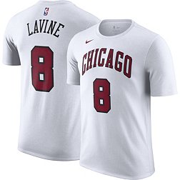 Nike Men's 2022-23 City Edition Chicago Bulls Zach LaVine #8 White Cotton T-Shirt