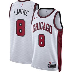 Nike Men's 2022-23 City Edition Chicago Bulls Zach LaVine #8 White Dri-FIT Swingman Jersey