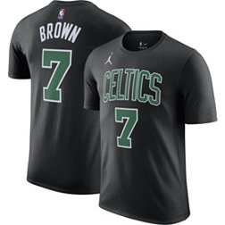 Nike Men's Boston Celtics Jaylen Brown #7 Black T-Shirt