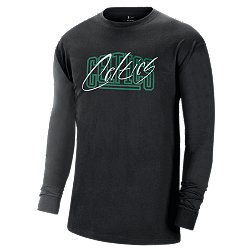 Nike Men's Boston Celtics Black Courtside Max90 Longsleeve T-Shirt