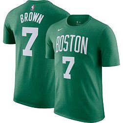 Nike Men's Boston Celtics Jaylen Brown #7 Green T-Shirt