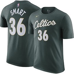 Nike Men's 2022-23 City Edition Boston Celtics Marcus Smart #36 Green Cotton T-Shirt
