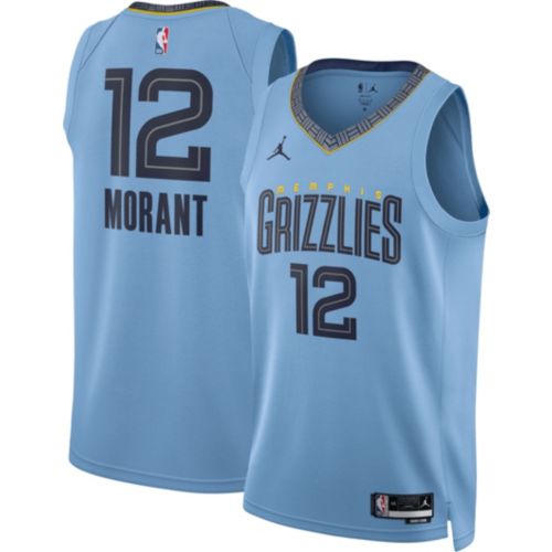 NBA GRIZZLIES 12 MORANT ユニフォーム NIKE 新品 Ja Morant Signed Nike Men's Memphis Grizzlies #12 Navy