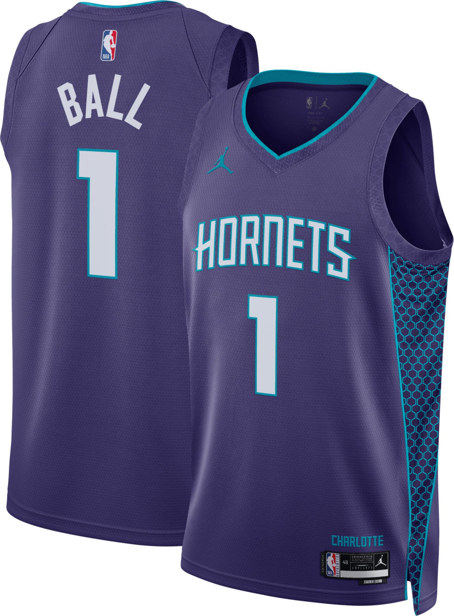 LaMelo Ball Charlotte Hornets #2 Teal Youth 8-20 Alternate Edition Swingman  Player Jersey