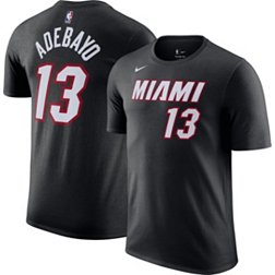 Nike Men's Miami Heat Bam Adebayo #13 Black T-Shirt