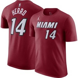 Nike Men's Miami Heat Tyler Herro #14 Red T-Shirt