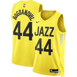 Nike Men's Utah Jazz Bojan Bogdanovic #44 Yellow Dri-FIT Swingman Jersey