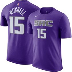 Nike Men's Sacramento Kings Davion Mitchell #15 Purple T-Shirt