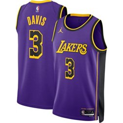 Nike Men's Los Angeles Lakers Anthony Davis #3 Purple Dri-FIT Swingman Jersey