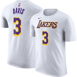 Men's Los Angeles Lakers Anthony Davis Nike Black Name & Number Mamba  T-Shirt
