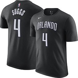 Nike Men's 2022-23 City Edition Orlando Magic Jalen Suggs #4 Black Cotton T-Shirt