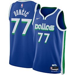 Nike Men's 2022-23 City Edition Dallas Mavericks Luka Doncic #77 Blue Dri-FIT Swingman Jersey