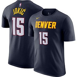 Nike Men's Denver Nuggets Nikola Jokic #15 Navy T-Shirt