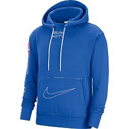 Nike Men's 2022-23 City Edition Brooklyn Nets Blue Courtside Pullover Hoodie