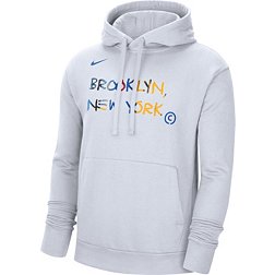 Nike Men's 2022-23 City Edition Brooklyn Nets White Essential Pullover Hoodie