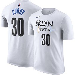 Nike Men's 2022-23 City Edition Brooklyn Nets Seth Curry #30 White Cotton T-Shirt
