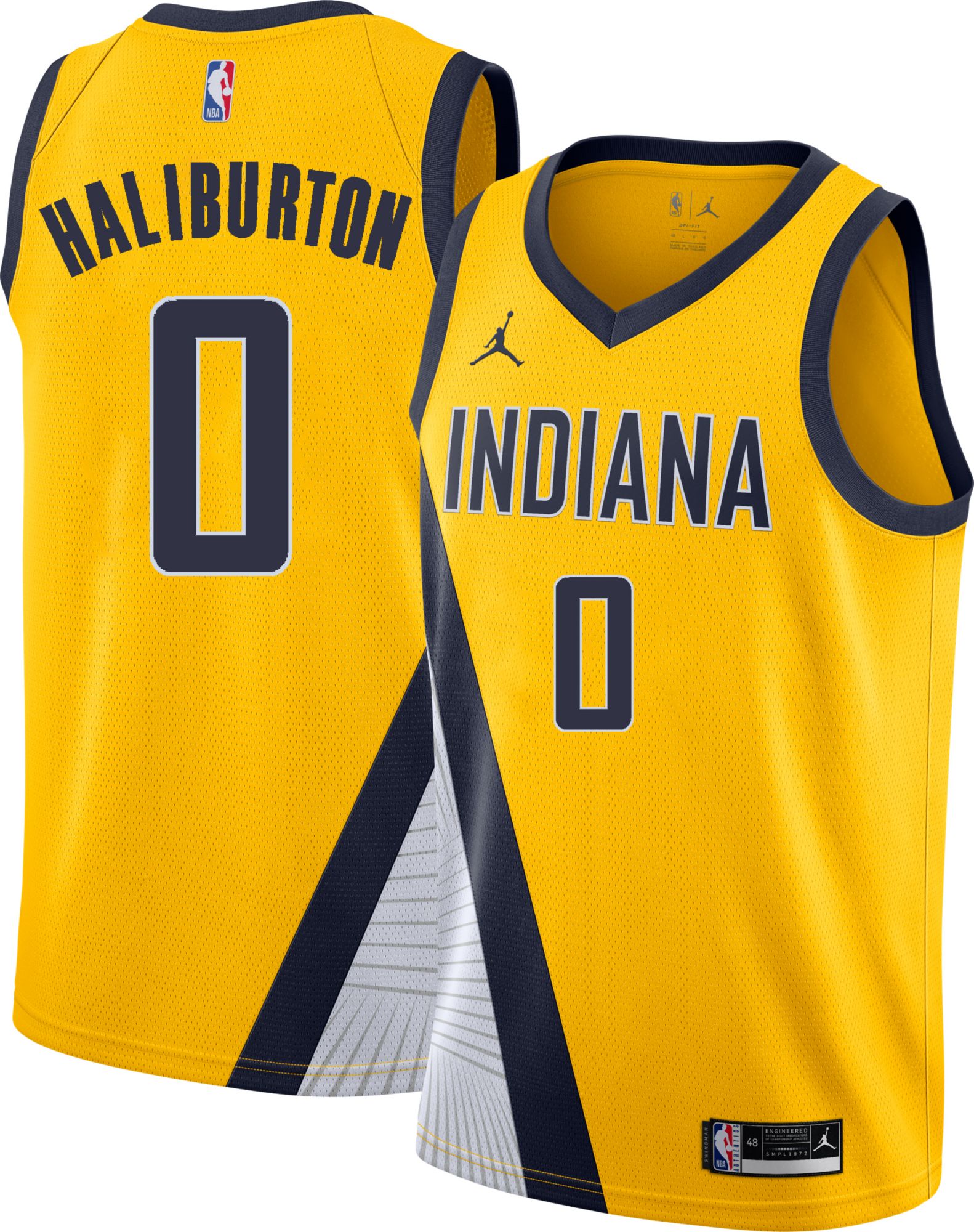 2022-23 Indiana Pacers Haliburton #0 Nike Swingman Away Jersey (L)