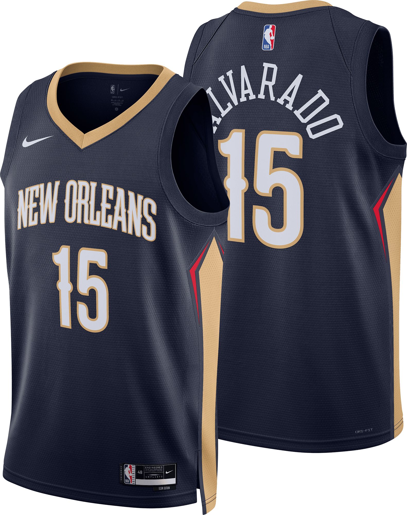 Nike Adult New Orleans Pelicans Jose Alvarado #15 Icon Jersey
