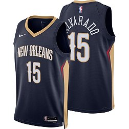 Nike Men's New Orleans Pelicans Jose Alvarado #15 Navy Dri-FIT Swingman Jersey