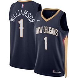 Nike Men's New Orleans Pelicans Zion Williamson #1 Navy Dri-FIT Swingman Jersey