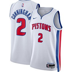 Nike Men's Detroit Pistons Cade Cunningham #2 White Dri-FIT Swingman Jersey