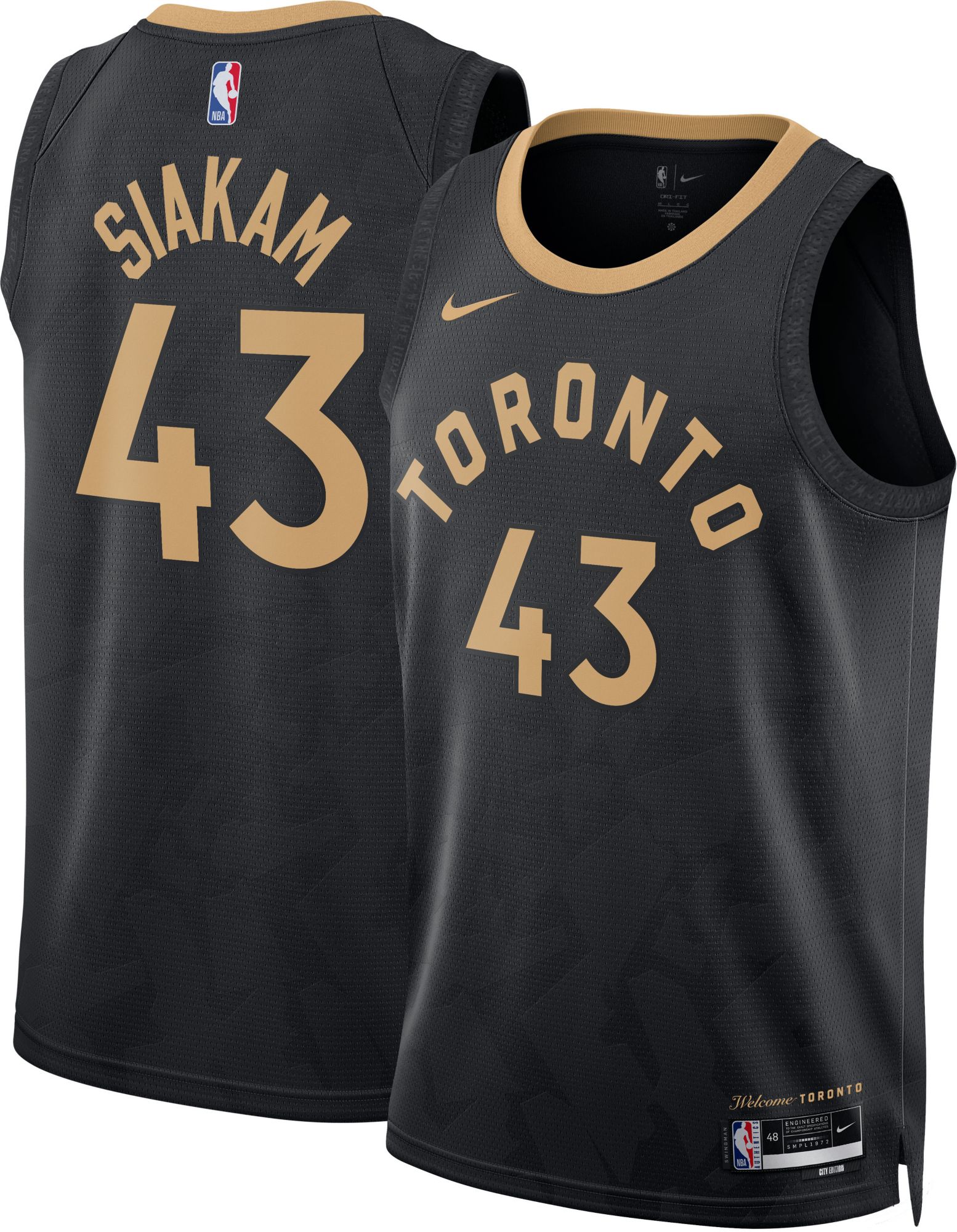 NBA_ Toronto''Raptors''Men 2021/22 City Swingman Pants Edition