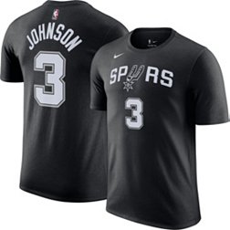 Nike Men's San Antonio Spurs Keldon Johnson #3 Black T-Shirt