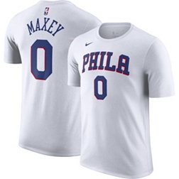 Nike Men's Philadelphia 76ers Tyrese Maxey #0 White T-Shirt