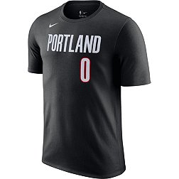 Nike Men's Portland Trail Blazers Damian Lillard #0 Black T-Shirt