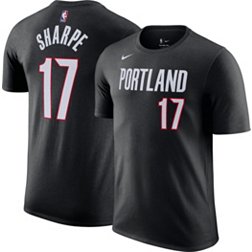 Nike Men's Portland Trail Blazers Shaedon Sharpe #17 Black T-Shirt