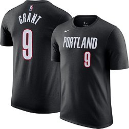 Nike Men's Portland Trail Blazers Jerami Grant #9 Black T-Shirt
