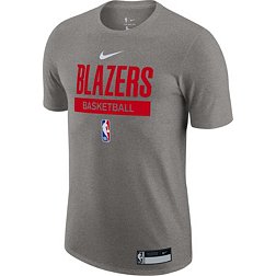 Nike Men's Portland Trail Blazers Grey Dri-Fit Practice T-Shirt