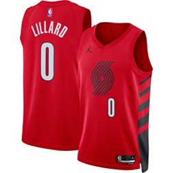 Nike Men's Portland Trail Blazers Damian Lillard #0 Red Dri-FIT Swingman Jersey