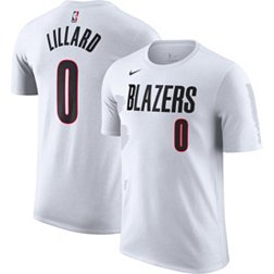 Nike Men's Portland Trail Blazers Damian Lillard #0 White T-Shirt
