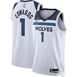 Dick's Sporting Goods Nike Youth 2021-22 City Edition Minnesota Timberwolves  Karl-Anthony Towns #32 Blue Player T-Shirt